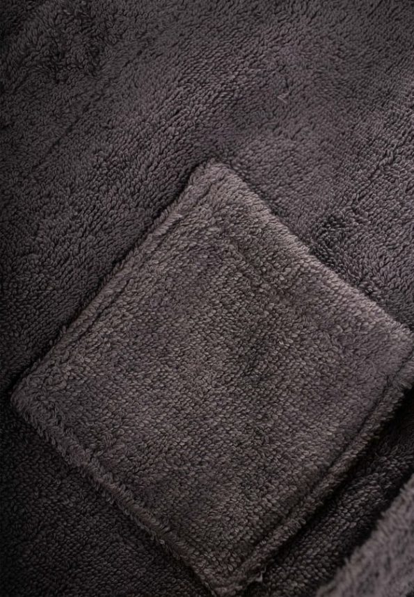 Kids' Bathrobe 2-11 Years Charcoal