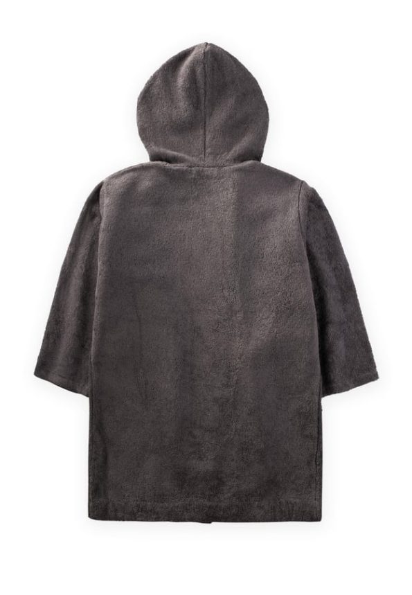 Kids' Bathrobe 2-11 Years Charcoal