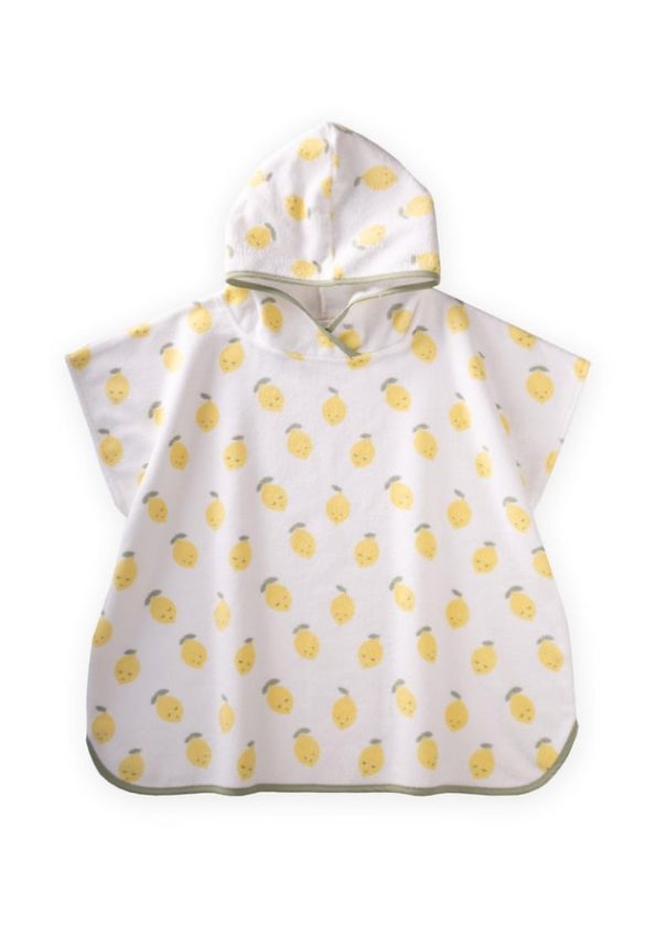 Lemon Print Poncho Standard White