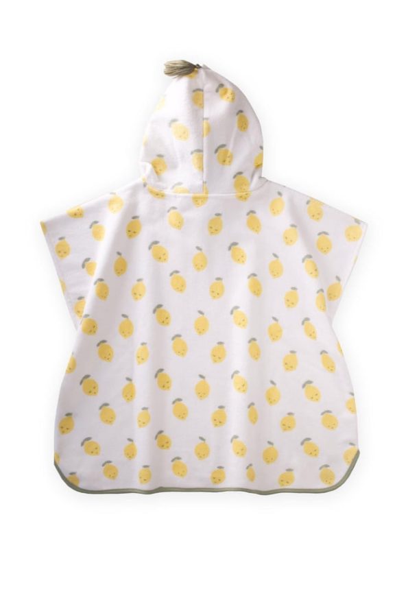Lemon Print Poncho Standard White