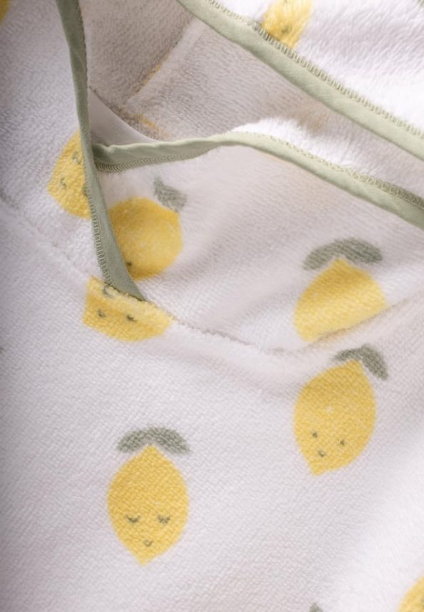 Lemon Print Poncho Standard White