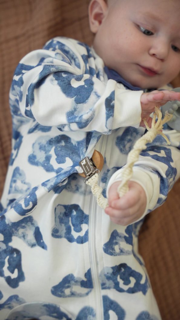 Minuche Baby Sleep Suit and Play Pajamas 100% Cotton - One-Piece Zippered Pajama Suit