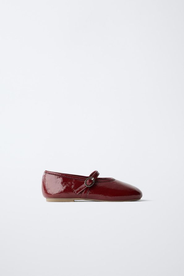 Patent Ballet Flats