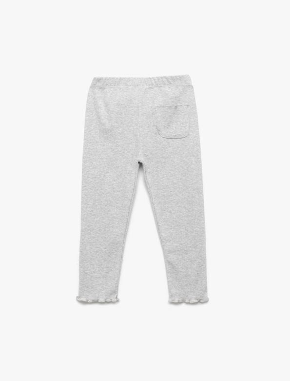 Girls' Baby Elastic Waist Pocket Detail Basic Leggings