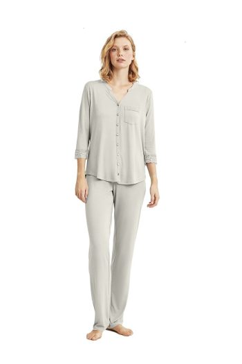 Catherines Maternity Pajama Set - Light Green