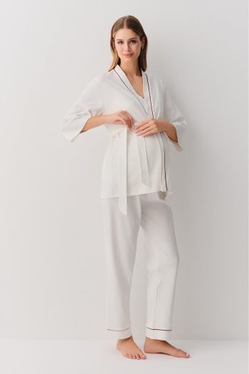 Suwen Pearl 3-Piece Maternity Pajama Set