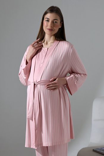 LikapaShop 3-Piece Maternity Pajama Set