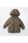 MIMBOKIDS Boys Reversible Jacket - Quilted/Faux Fur Details Ages 6-11