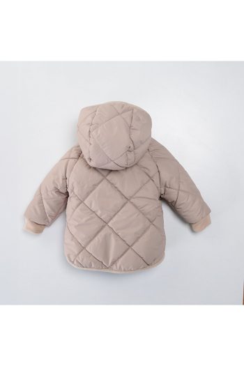 MIMBOKIDS Boys Reversible Jacket - Quilted/Faux Fur Details