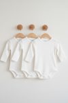 Lindakids 100% Cotton Long Sleeve Snap Baby Bodysuit Set