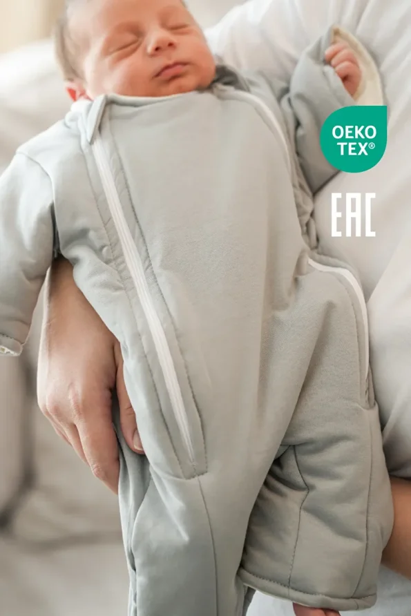 Minuche 100% Cotton Baby Sleep Bag with Dual Zipper for Easy Diaper Changes