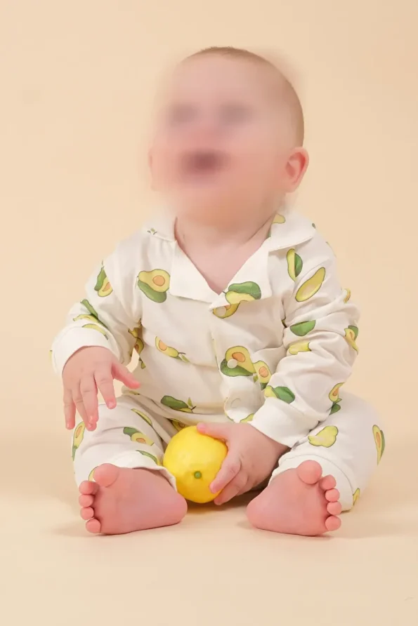 Unisex Long Sleeve Snap Closure Baby Sleep Suit