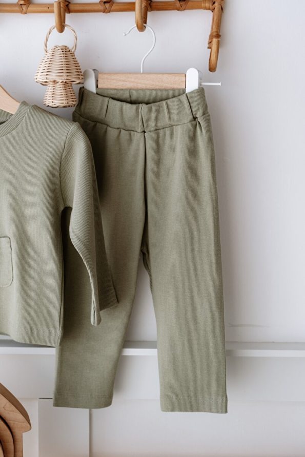 Frelida Baby & Kids Two-Piece Baby Pajama Set - Sage Green