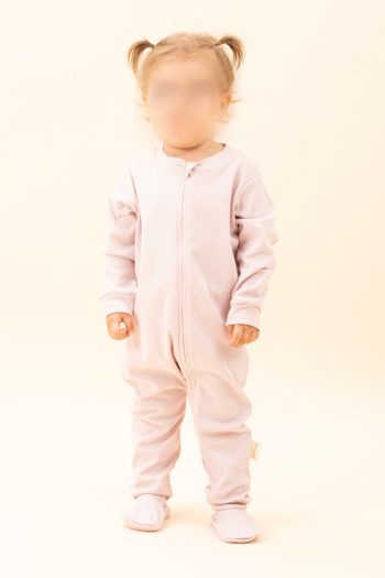 Baby Unisex Long Sleeve Footed Zip-Up Sleep Suit
