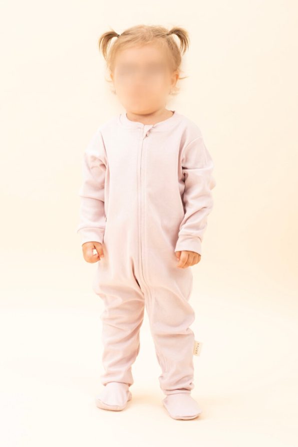 Baby Unisex Long Sleeve Footed Zip-Up Sleep Suit