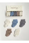 KaramiLA 5-Pack Baby Bamboo Socks for Boys