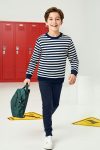 Trendyolmilla Kids Navy Striped Cotton Regular Fit Set for Boys