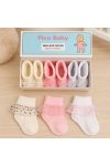 Pico Baby Organic Cotton 3-Pack Girls' Tulle Polka Dot Socks