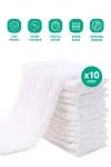 Minuche Set of 10 Muslin Baby Cloths 25X50 cm - Ultra Soft 100% Cotton