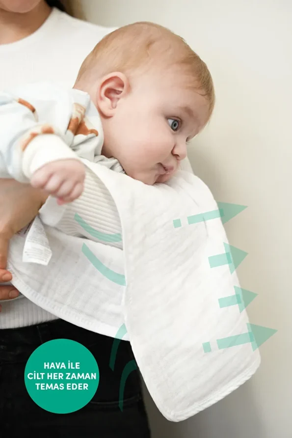 Minuche Set of 10 Muslin Baby Cloths 25X50 cm - Ultra Soft 100% Cotton