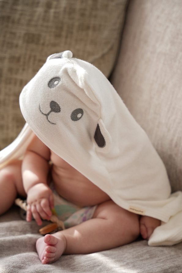 Minuche 100% Cotton Bamboo Hooded Towel - Bear Ear Design - 75X75 cm