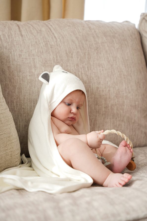 Minuche 100% Cotton Bamboo Hooded Towel - Bear Ear Design - 75X75 cm