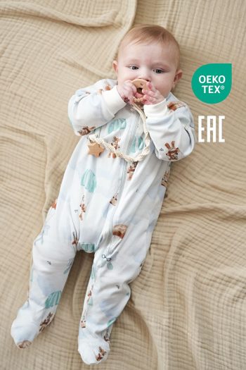 Minuche Baby Sleep Suit and Play Pajamas - 100% Cotton One-Piece Zippered Pajama