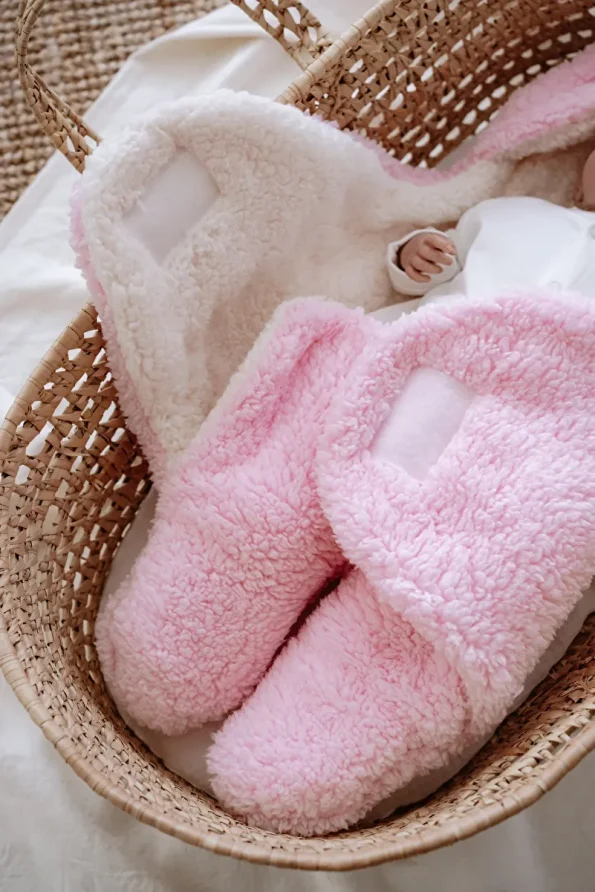 Lilabio Welsoft Outdoor Swaddle Blanket with Feet 0-12 Months