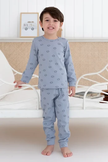 Lilabio 100% Cotton Printed Boys Pajama Set