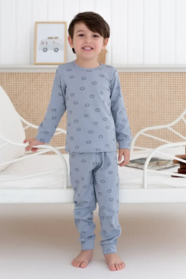 Lilabio 100% Cotton Printed Boys Pajama Set