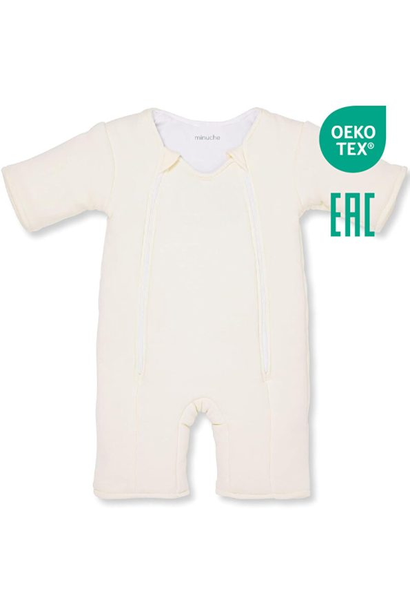 Minuche 100% Cotton Baby Sleep Sack - Double Zipper for Easy Diaper Changes