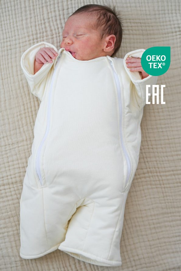 Minuche 100% Cotton Baby Sleep Sack - Double Zipper for Easy Diaper Changes