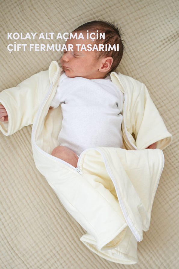 Minuche 100% Cotton Baby Sleep Sack - Double Zipper for Easy Diaper Changes