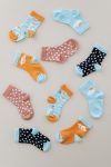 Lilabio Cloud Patterned 5-Pack Ankle Socks