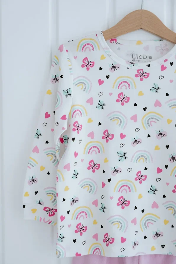 Lilabio 100% Cotton Butterfly Baby Pajama Set