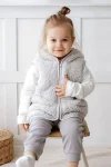 Mother Love Teddy Plush Children's Hooded Vest with 3D Ears