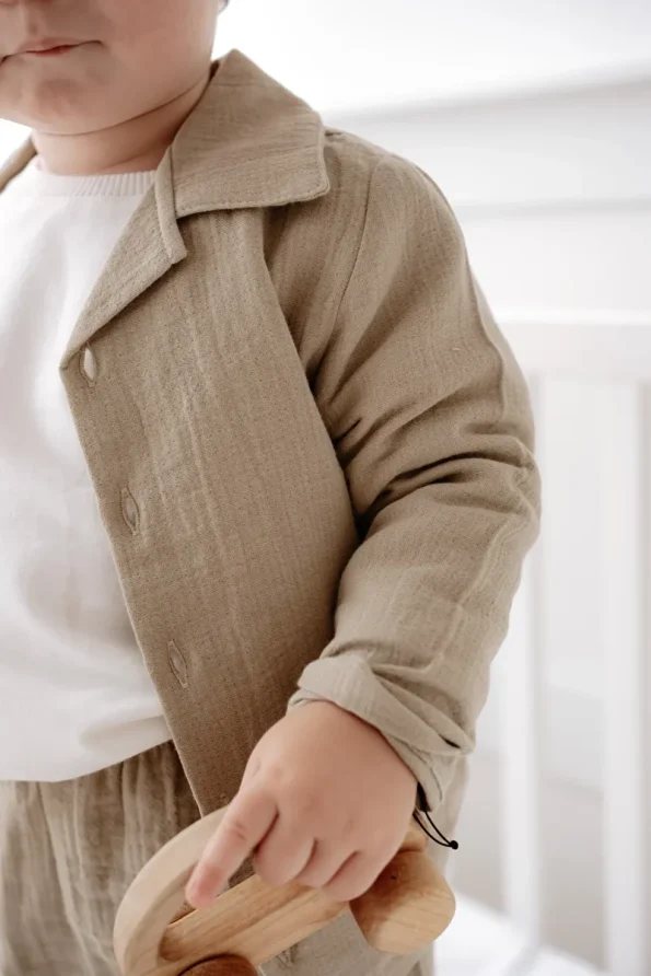 Lilabio 100% Cotton Muslin Boho Shirt Set for Ages 1-5