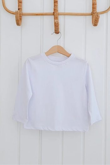 Lilabio Long Sleeve Black and White Cotton Top Set