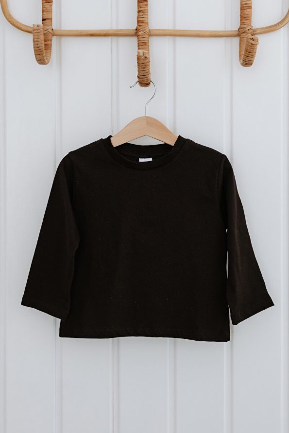 Lilabio Long Sleeve Black and White Cotton Top Set