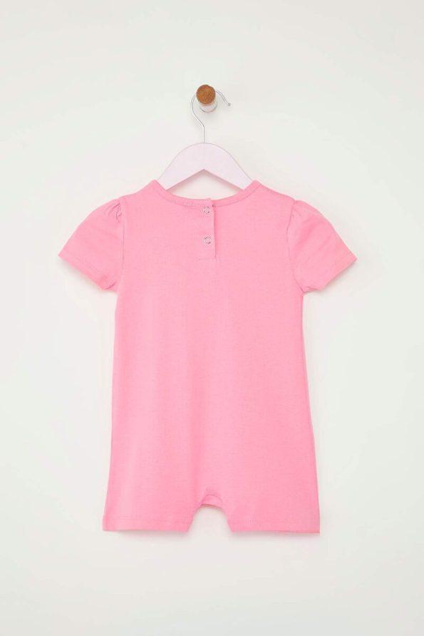 Trendyolmilla Kids Lilac-Pink Polka Dot Short Sleeve Romper
