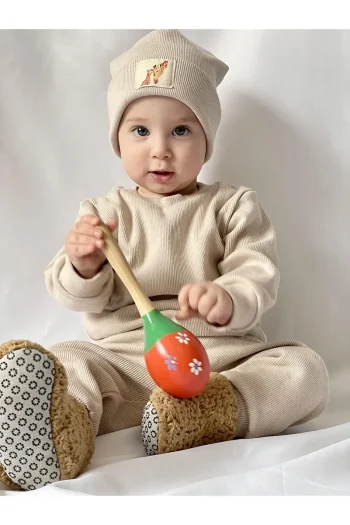 MiaBaby Hat Set Three-Piece Outfit