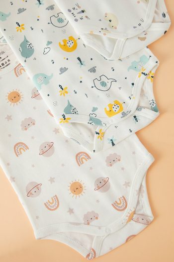 Trendyolmilla Kids 3-Pack Unisex Cotton Baby Bodysuits