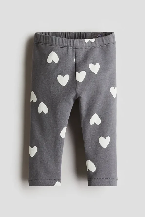 H&M Printed Fleece-Lined Leggings