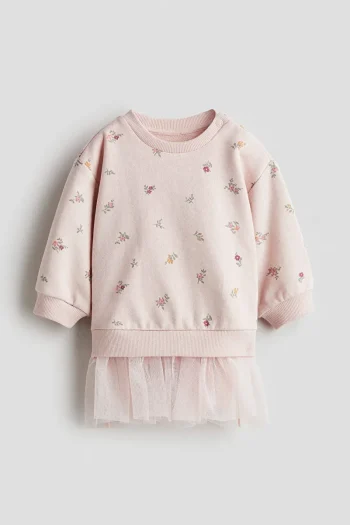 H&M Tulle Skirt Sweatshirt Dress