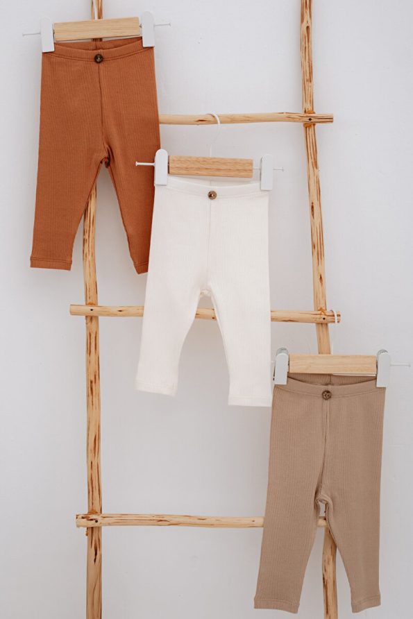 Lilabio 3-Piece Ribbed Pants 0-3 Years