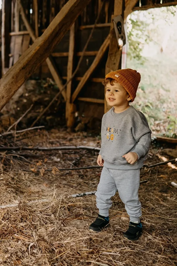 Luna Kids Collection Embroidered Baby & Kids Sweatshirt and Pants Set