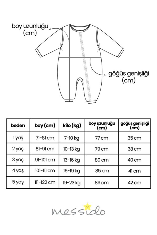 Messido 100% Cotton Sleep Bag for Ages 1-5 Tog 1
