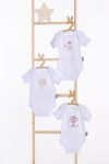 Messido 100% Cotton 3-Pack Baby Bodysuits - Unisex