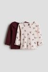 H&M 2-Pack Ribbed Jersey Tops