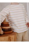 Fluffyboon Premium Kids Striped Sweatshirt - Latte